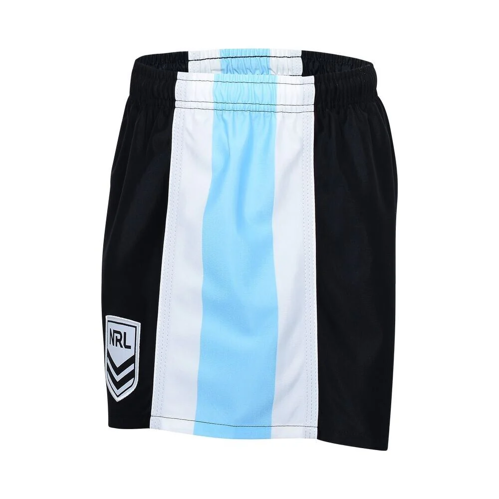 NRL Logo Supporter Footy Shorts - Cronulla Sharks - Adult - Mens - Image 2