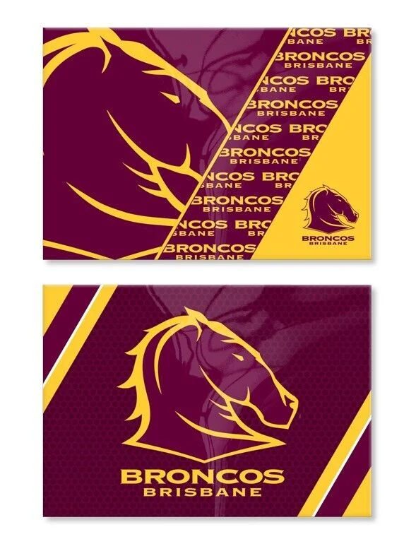 NRL Magnet Set of 2 - Brisbane Broncos - Set of Two Magnets - Image 2