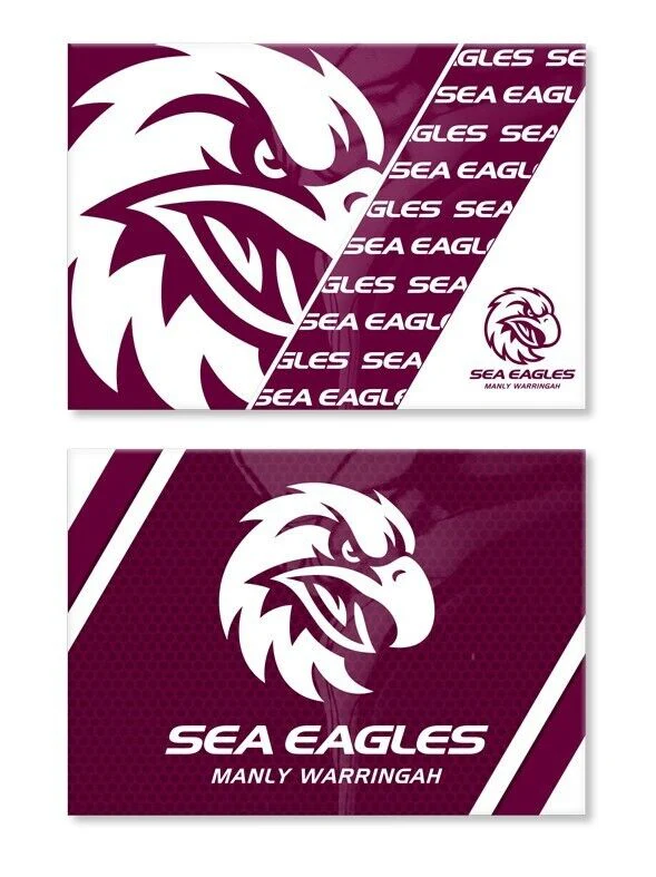 NRL Magnet Set of 2 - Manly Sea Eagles - Set of Two Magnets - Image 2