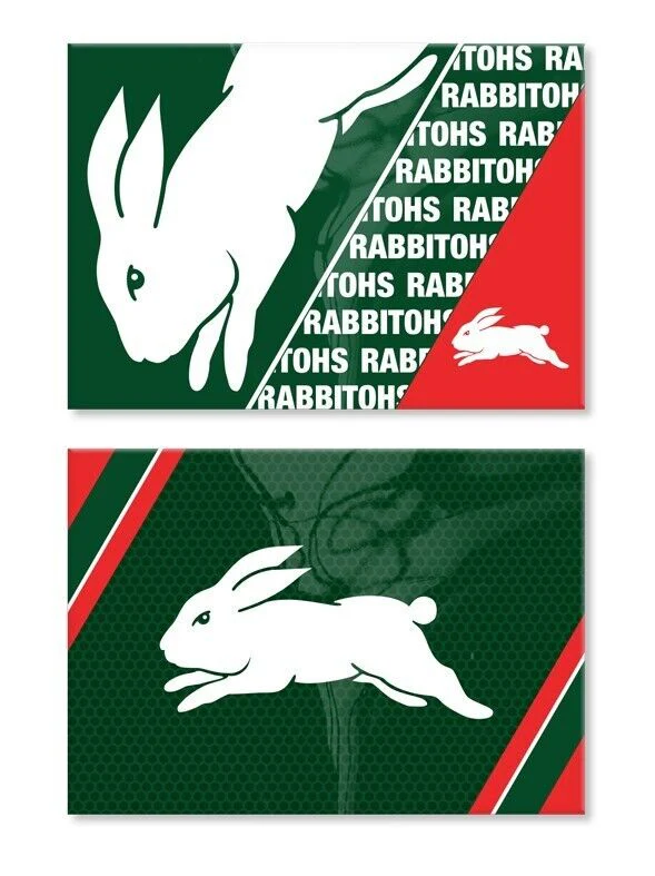 NRL Magnet Set of 2 - South Sydney Rabbitohs - Set of Two Magnets - Image 2