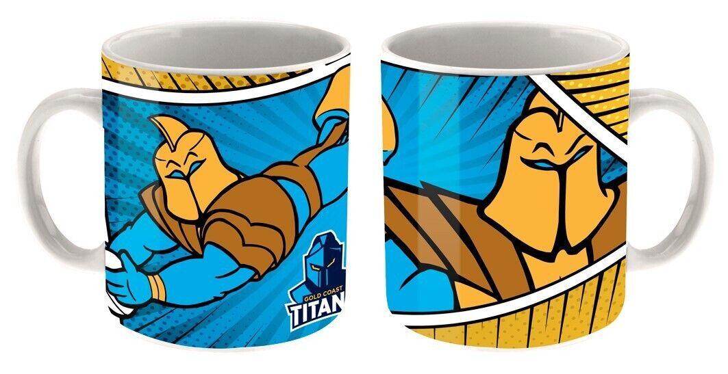 NRL Massive Mug - Gold Coast Titans - Coffee Cup - Approx 600mL - Image 2