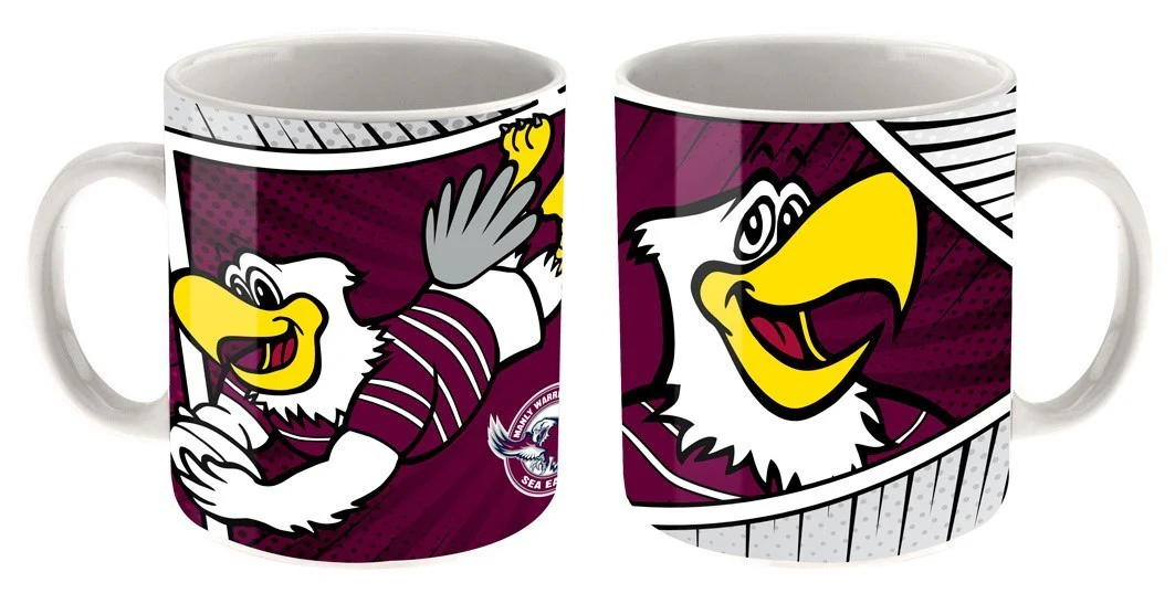 NRL Massive Mug - Manly Sea Eagles - Coffee Cup - Approx 600mL - Image 2