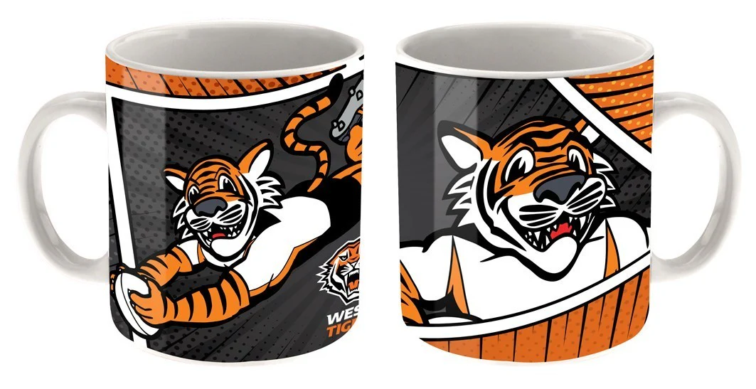 NRL Massive Mug - West Tigers - Coffee Cup - Approx 600mL - Image 2