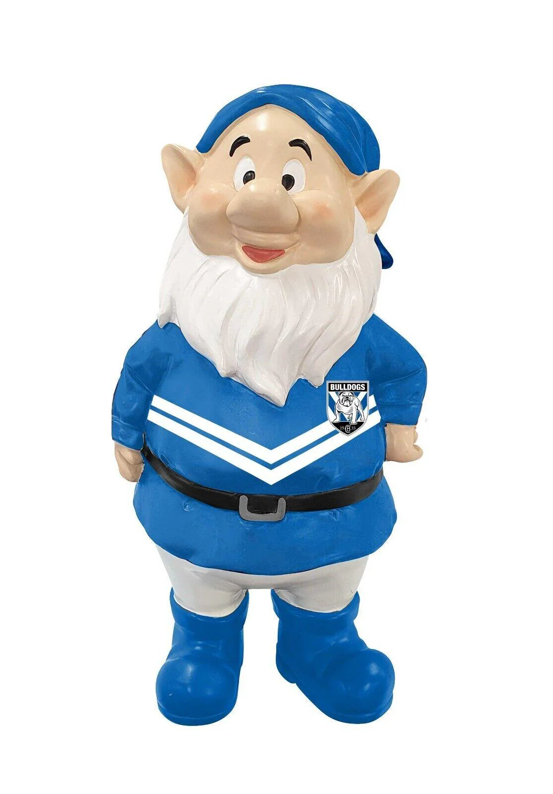 NRL Mini Garden Gnome - Canterbury Bulldogs - Polyresin - 18cm - Image 2