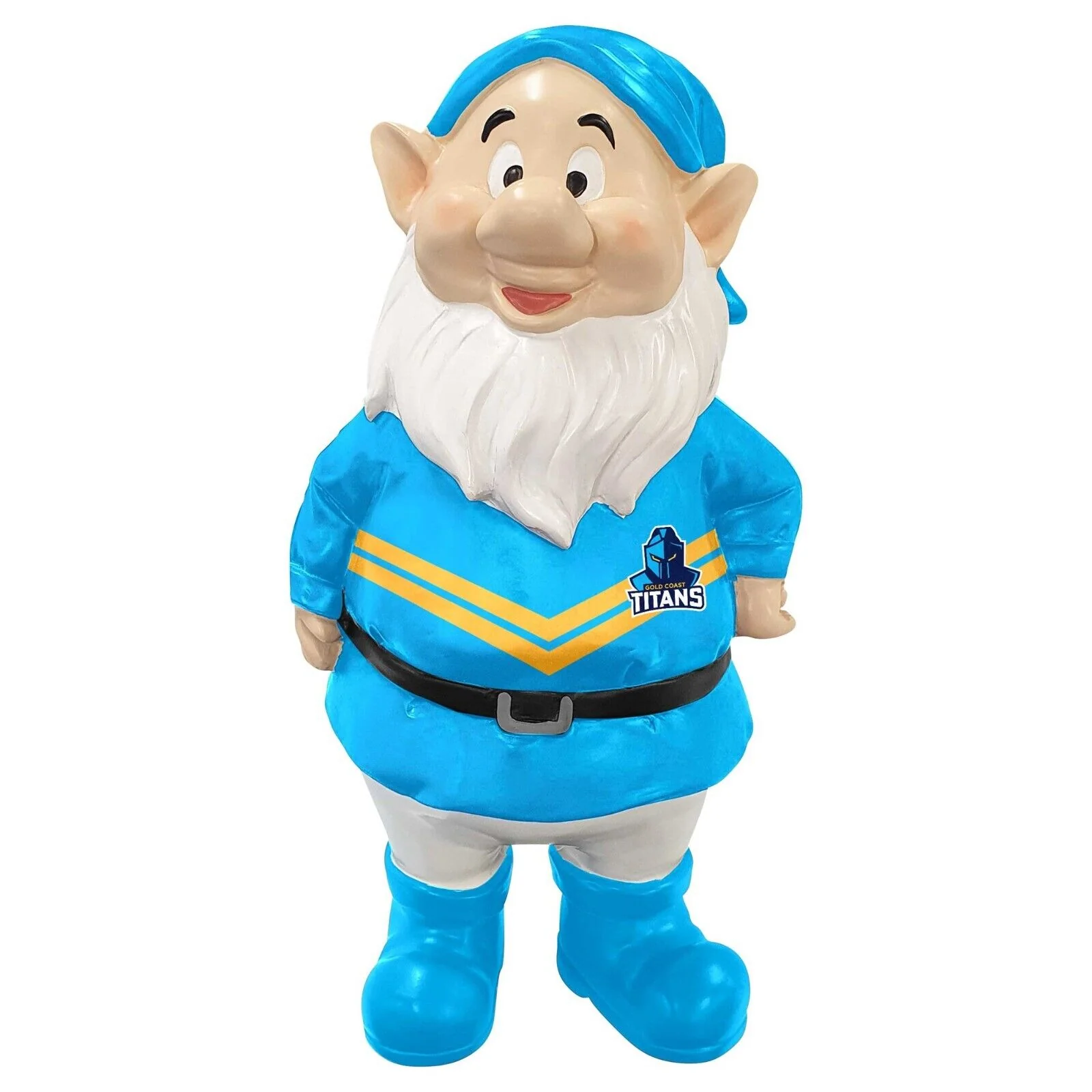 NRL Mini Garden Gnome - Gold Coast Titans - Polyresin - 18cm - Image 2
