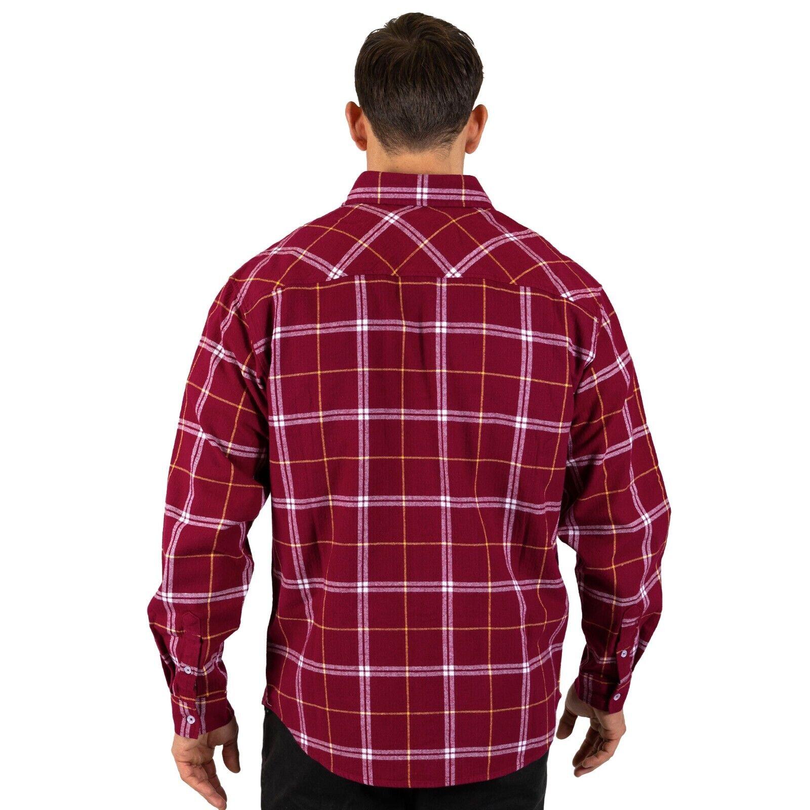 NRL 'Mustang' Flannel Polo - Brisbane Broncos - Flanno Shirt - QLD - Image 2