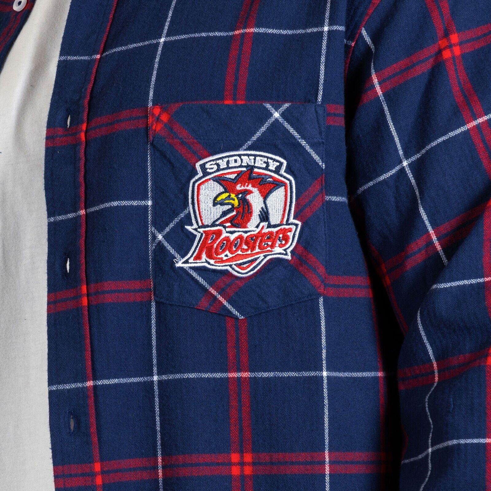 NRL 'Mustang' Flannel Polo - Sydney Roosters - Flanno Shirt - Image 3