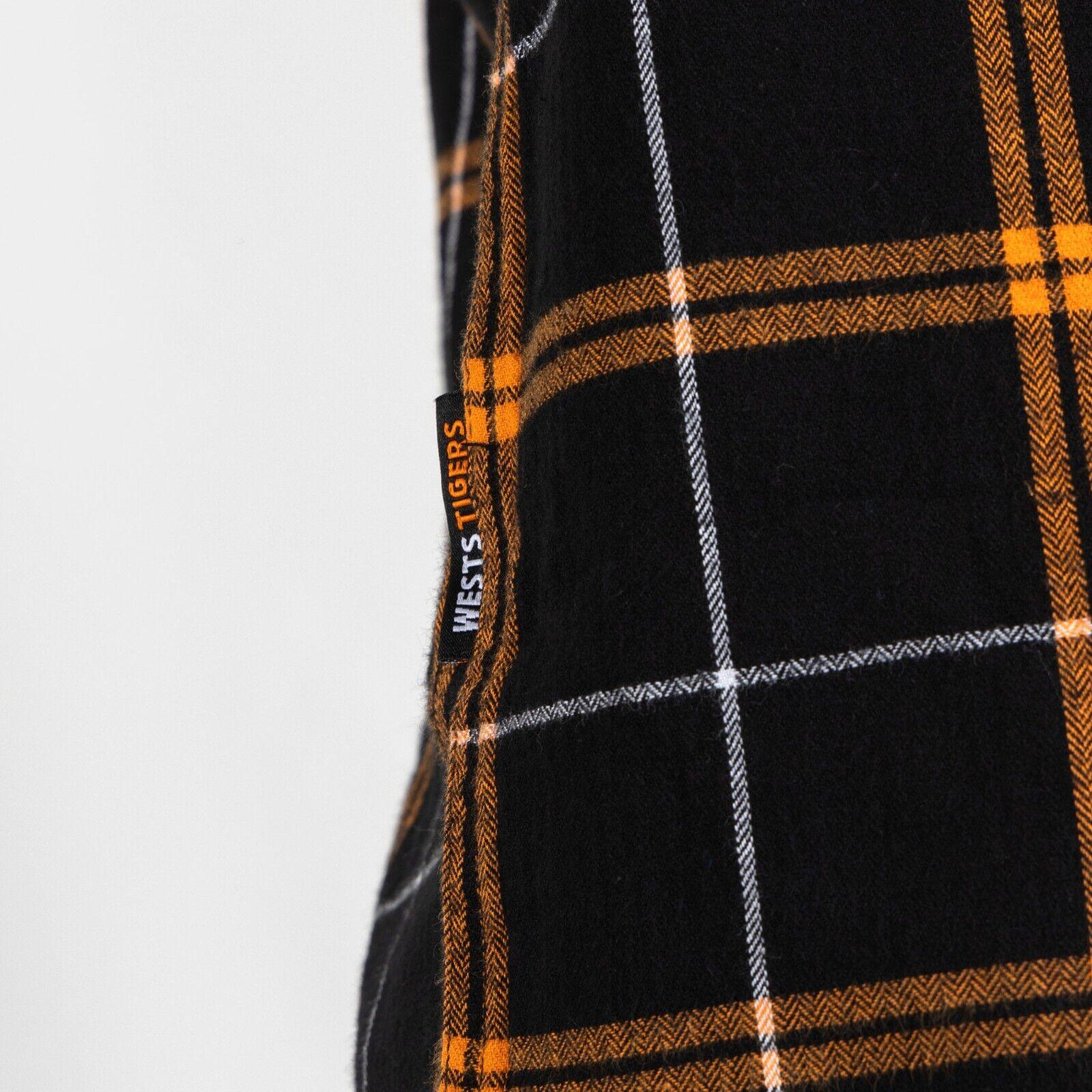NRL 'Mustang' Flannel Polo - West Tigers - Flanno Shirt - Image 3