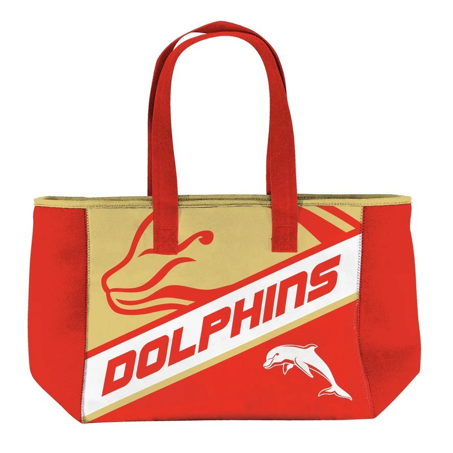 NRL Neoprene Carry Bag - Dolphins - Zip Opening