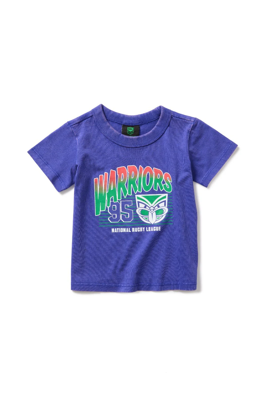 NRL New Zealand Warriors - Washed Shred Tee Shirt - Toddler Kids Cotton T-Shirt