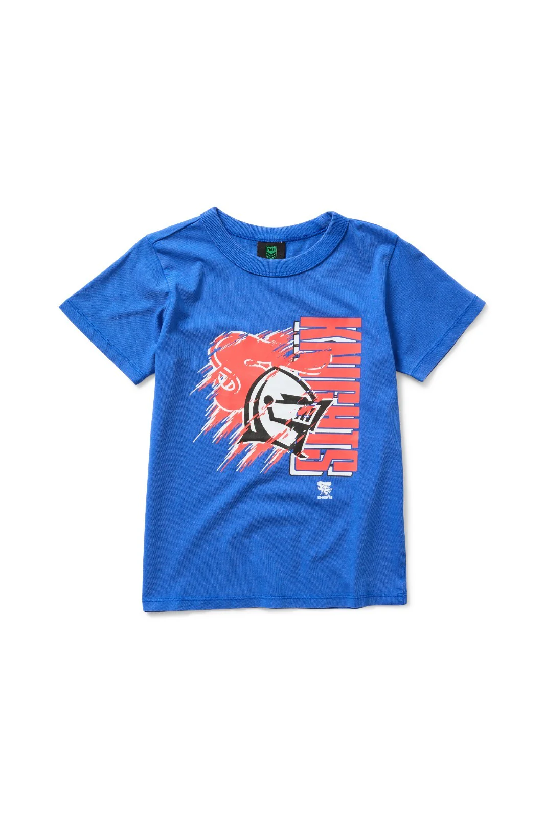 NRL Newcastle Knights - Washed Shred Tee Shirt - Youth Kids - Cotton T-Shirt