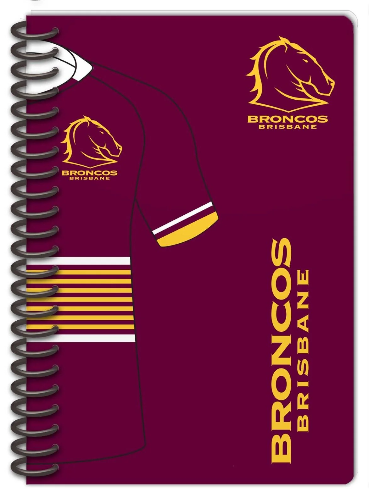 NRL Note Book Pad - Set Of Two - Brisbane Broncos - Rugby League - Notebook - Image 2