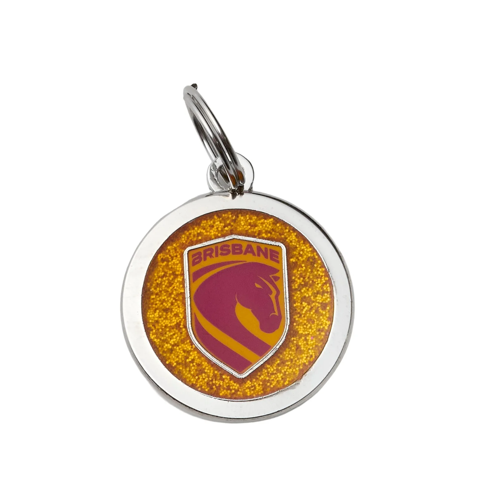 NRL Pet ID Tag - Brisbane Broncos - Engravable - 25mm diameter