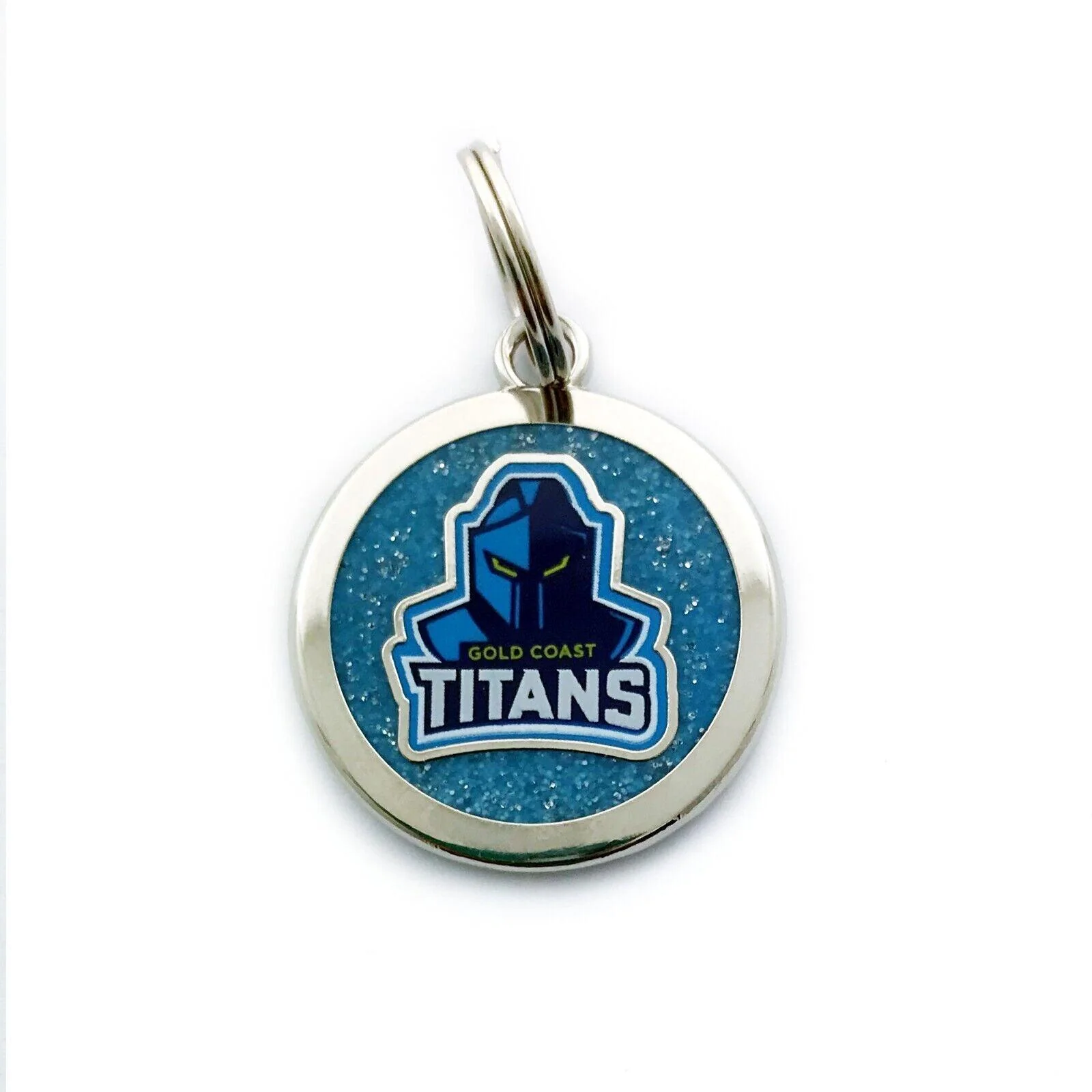 NRL Pet ID Tag - Gold Coast Titans - Engravable - 25mm diameter - Image 2