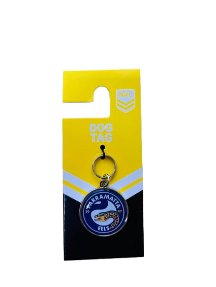 NRL Pet ID Tag - Parramatta Eels - Engravable - 30mm diameter - Image 2