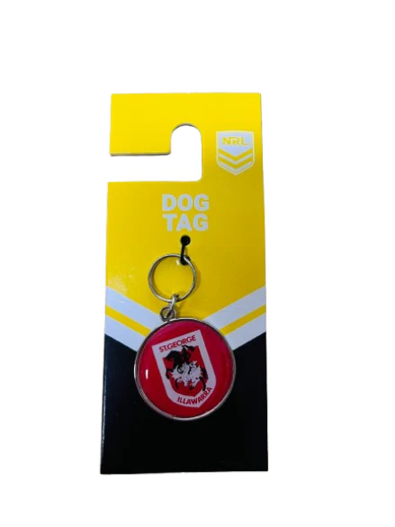 NRL Pet ID Tag - St George Illawarra Dragons - Engravable - 30mm diameter - Image 2