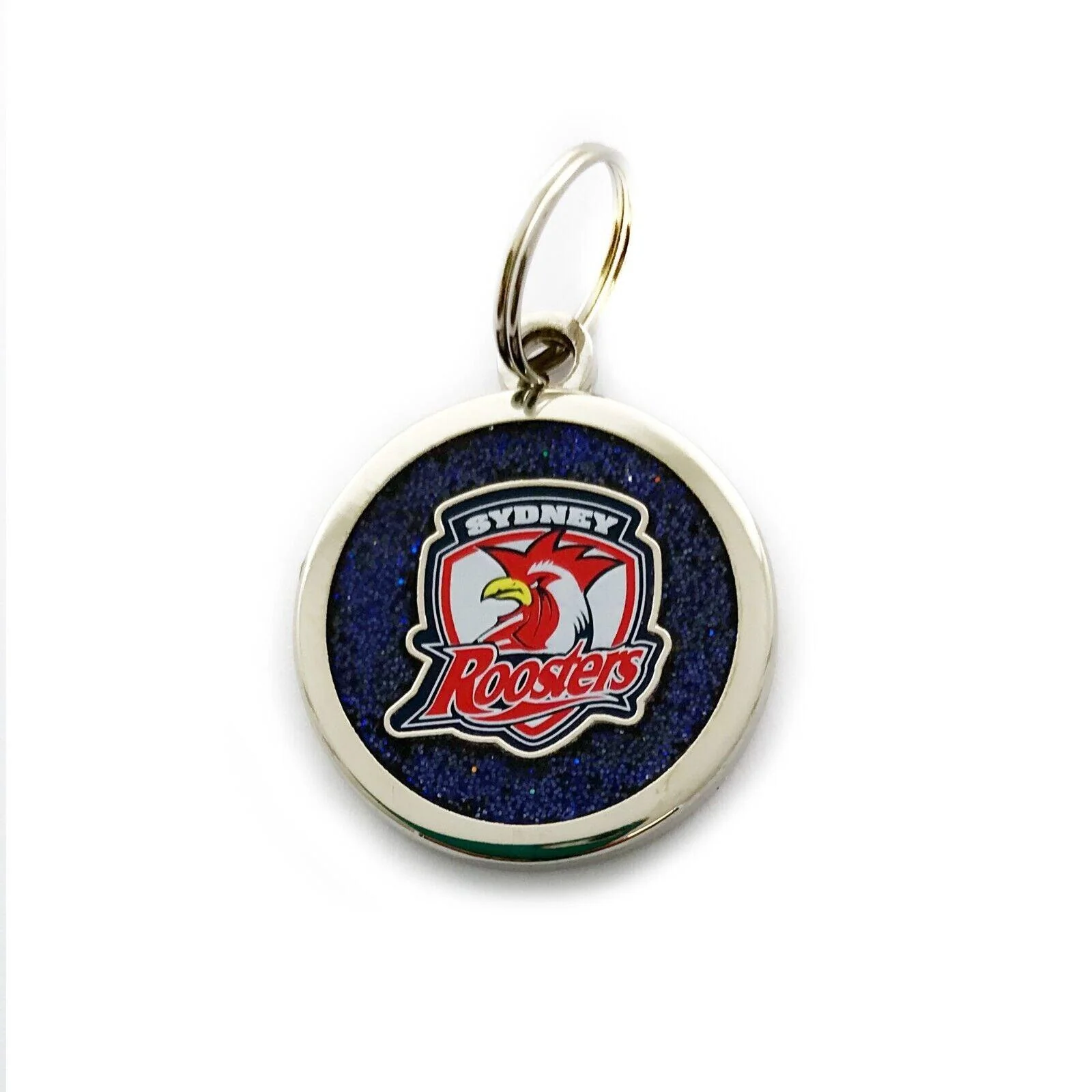 NRL Pet ID Tag - Sydney Roosters - Engravable - 25mm diameter