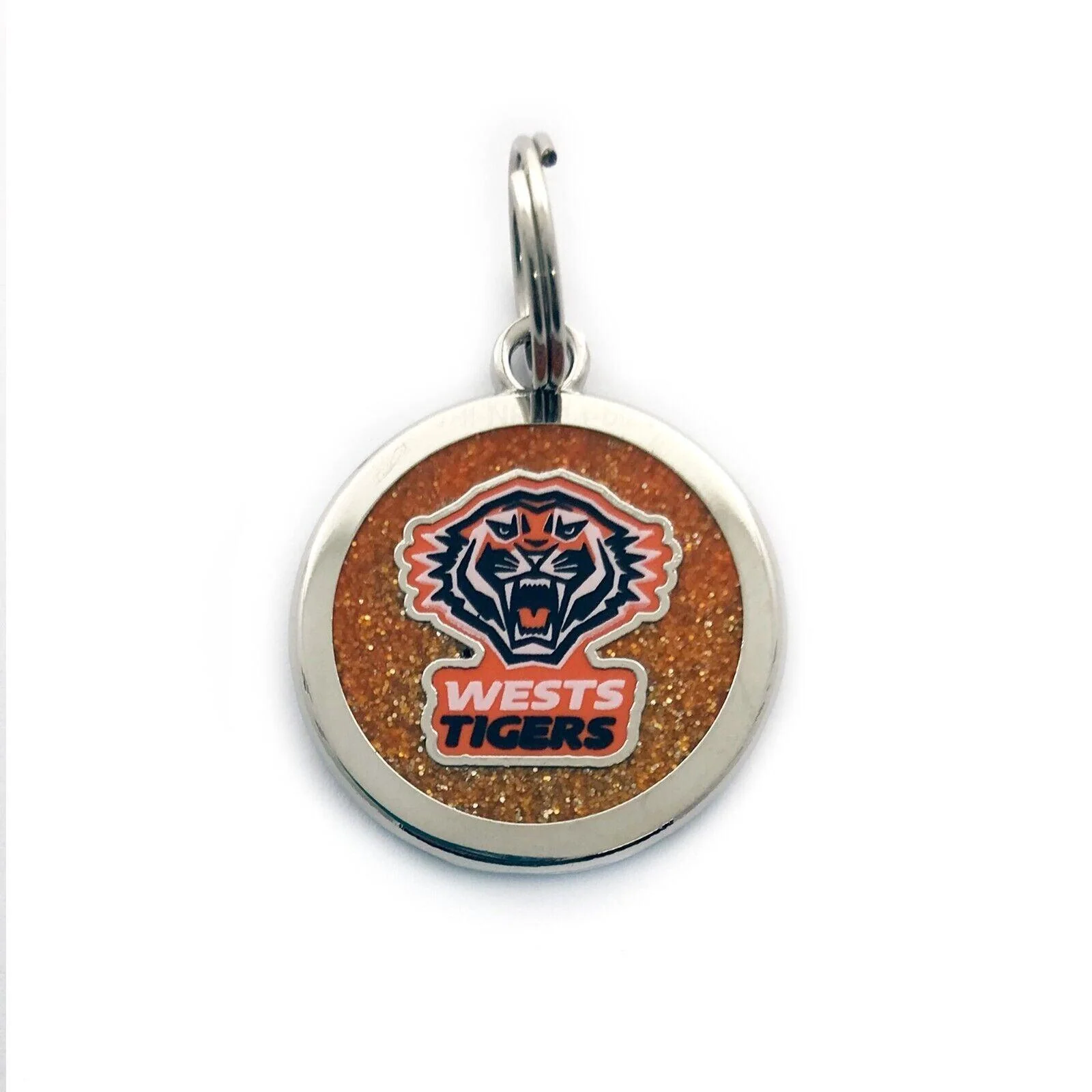 NRL Pet ID Tag - West Tigers - Engravable - 25mm diameter - Image 2