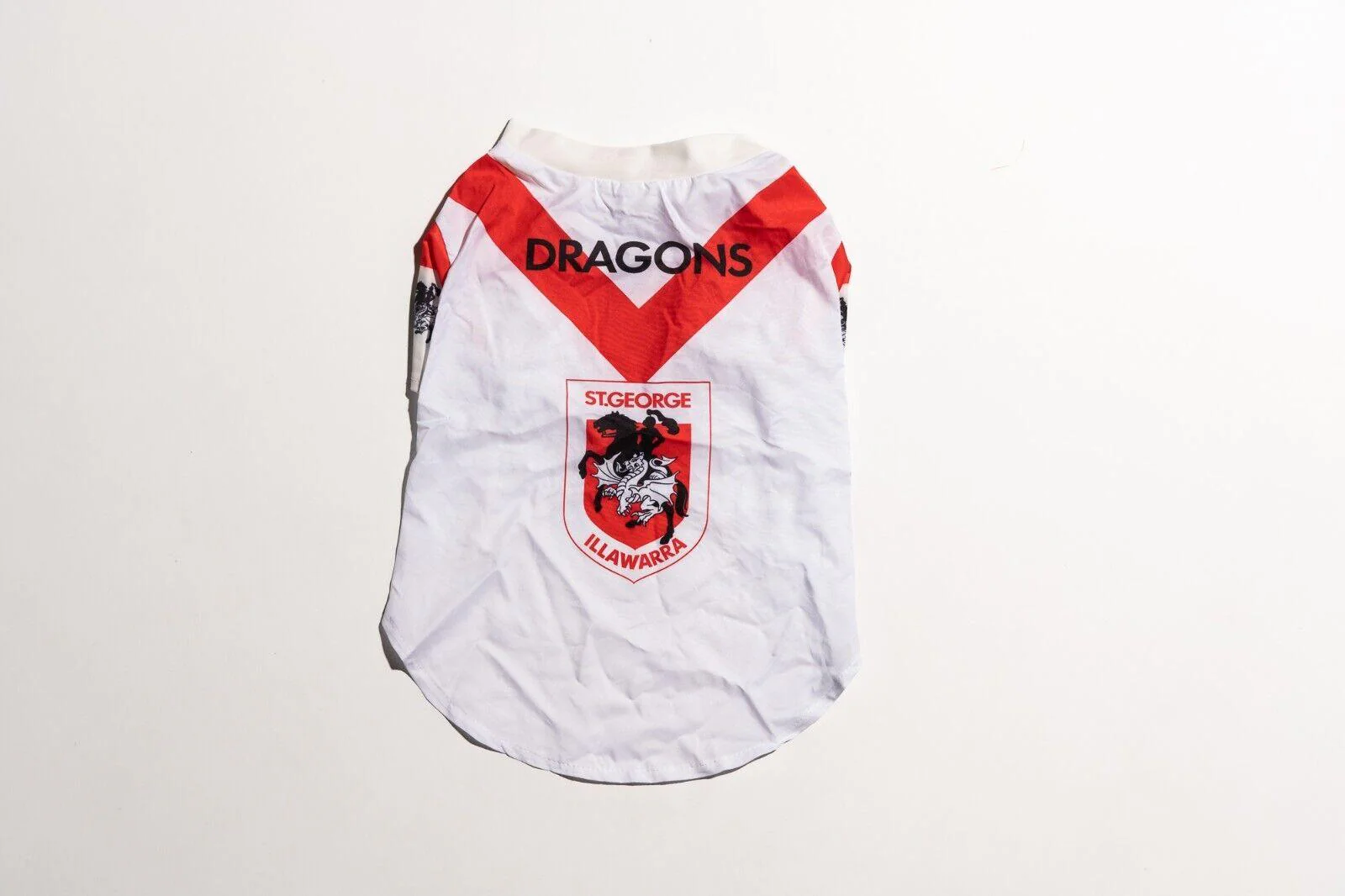 NRL Pet Jersey - St George Illawarra Dragons - Size XStoXL - T-Shirt - Dog - Cat