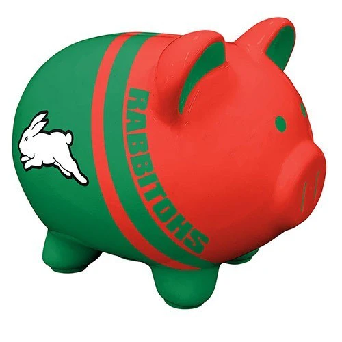 NRL Piggy Bank Money Box With Coin Slot - South Sydney Rabbitohs - Image 2