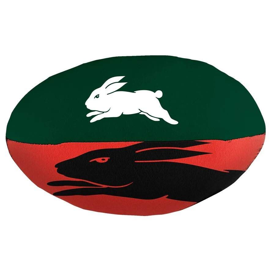NRL Plush Soft Football - South Sydney Rabbitohs - Ball - 12cm x 25cm