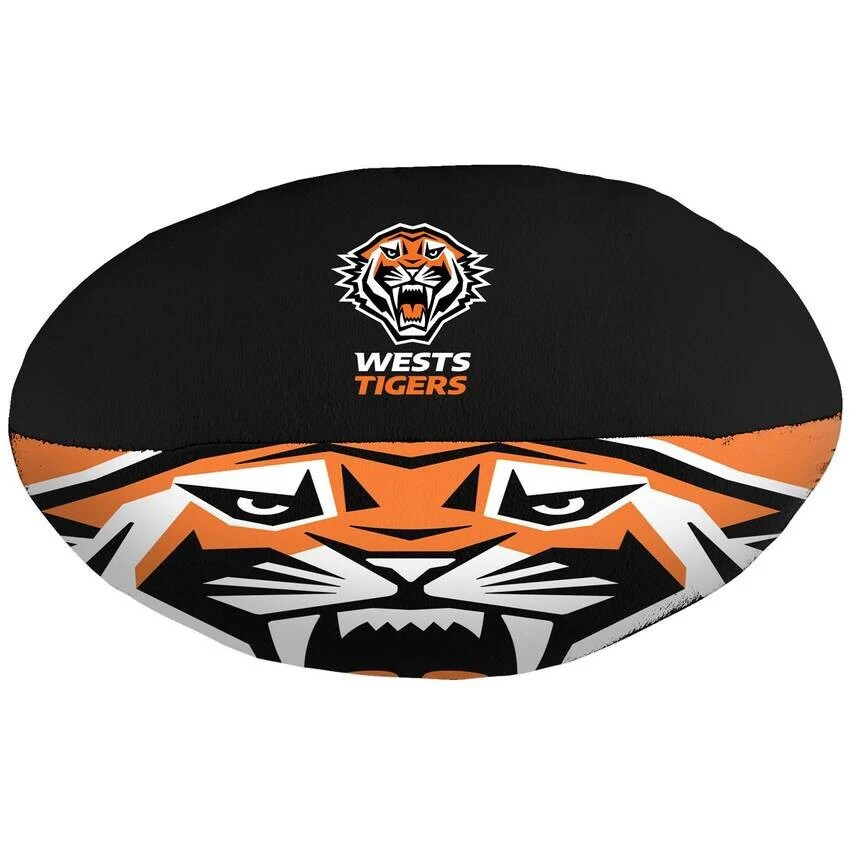 NRL Plush Soft Football - West Tigers - Ball - 12cm x 25cm