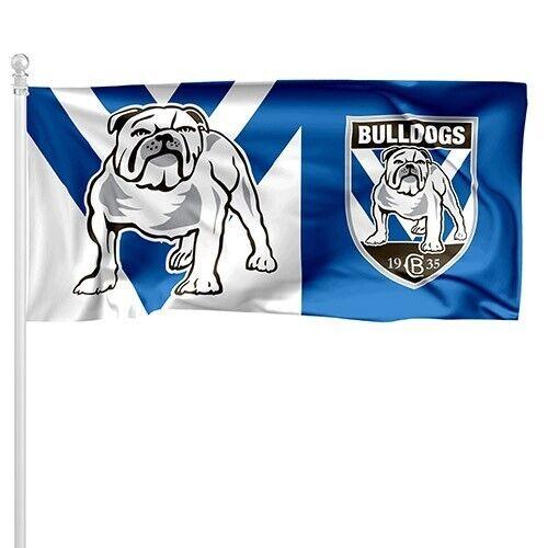 NRL Pole Flag - Canterbury Bulldogs - 90cm x 180cm - Steel Eyelets - Image 2
