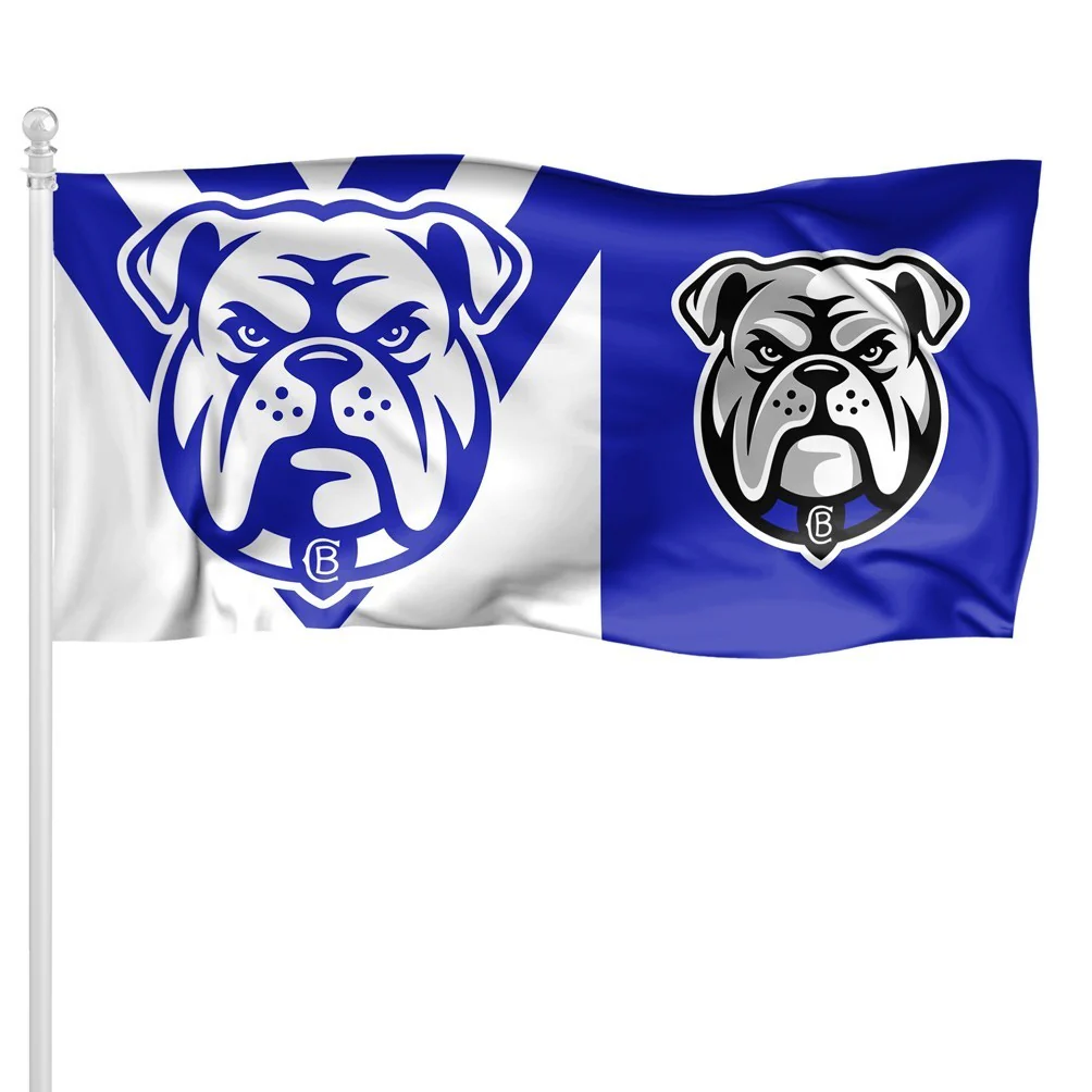 NRL Pole Flag  Canterbury Bulldogs  90cm x 180cm  Steel Eyelets  2026 - Image 2