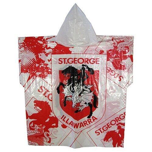 NRL Poncho - St George Illawarra Dragons - Plastic Rain Coat - Rugby League - Image 2