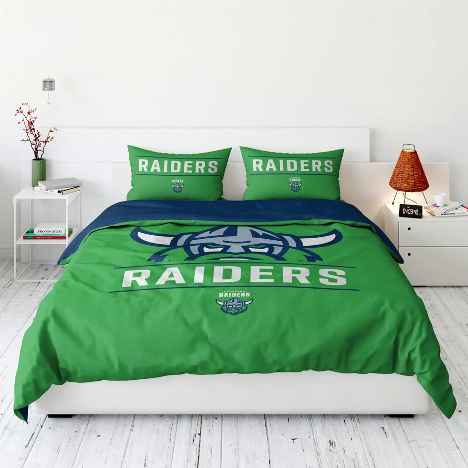 NRL Quilt Cover Set - Canberra Raiders - Doona Cover - Pillowcases - Image 4