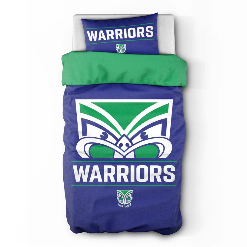 NRL Quilt Cover Set - New Zealand Warriors - Doona Cover - Pillowcases - Image 3