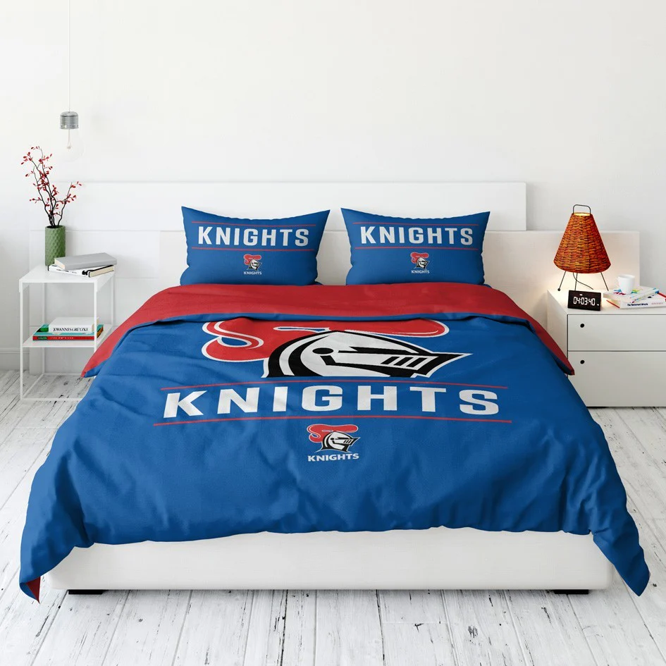 NRL Quilt Cover Set - Newcastle Knights - Doona Cover - Pillowcases - Image 4