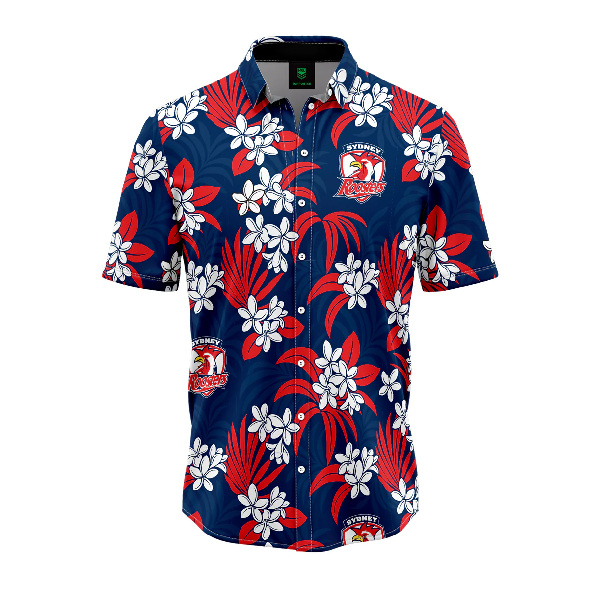 NRL 'Reef' Hawaiian Shirt - Sydney Roosters - Adult - Mens