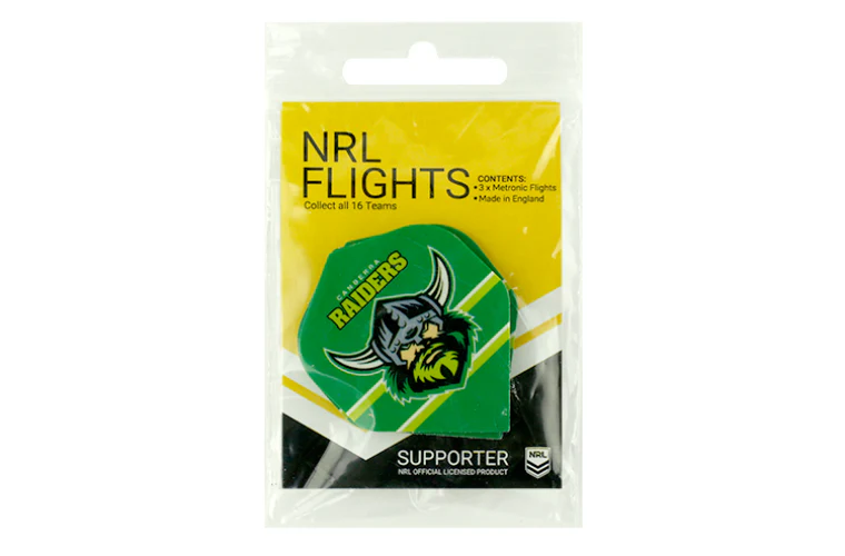 NRL Replacement Dart Flights Set Of 3 - Canberra Raiders - Darts - Stripe Design - Image 2