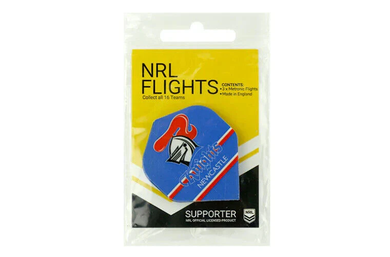 NRL Replacement Dart Flights Set Of 3 - Newcastle Knights - Darts - Blue