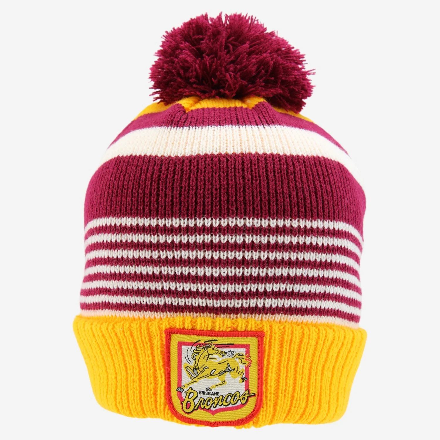 NRL Retro Beanie - Brisbane Broncos - Winter Hat - Image 2