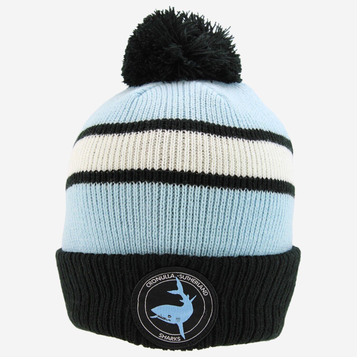 NRL Retro Beanie - Cronulla Sharks - Winter Hat - Image 2
