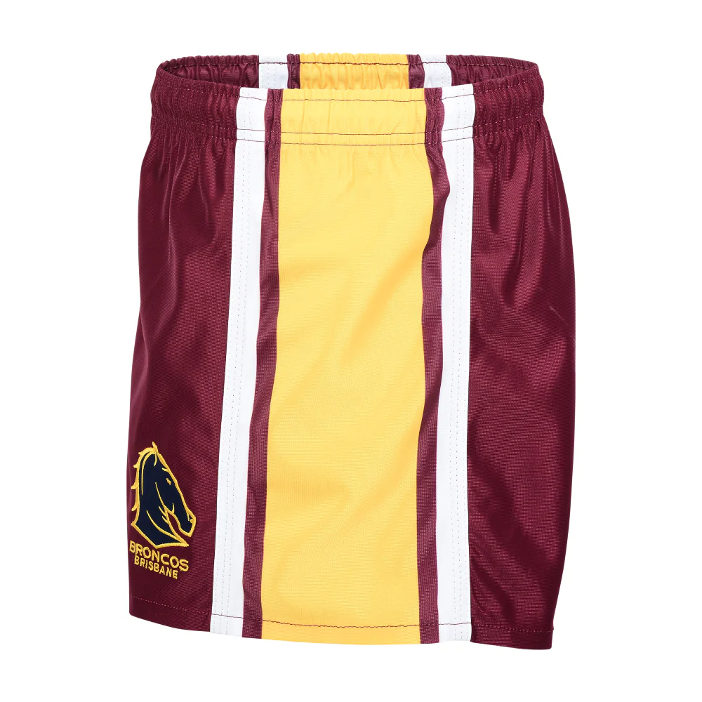 NRL Retro Supporter Shorts - Brisbane Broncos 2000 - Adult - Mens - Image 2
