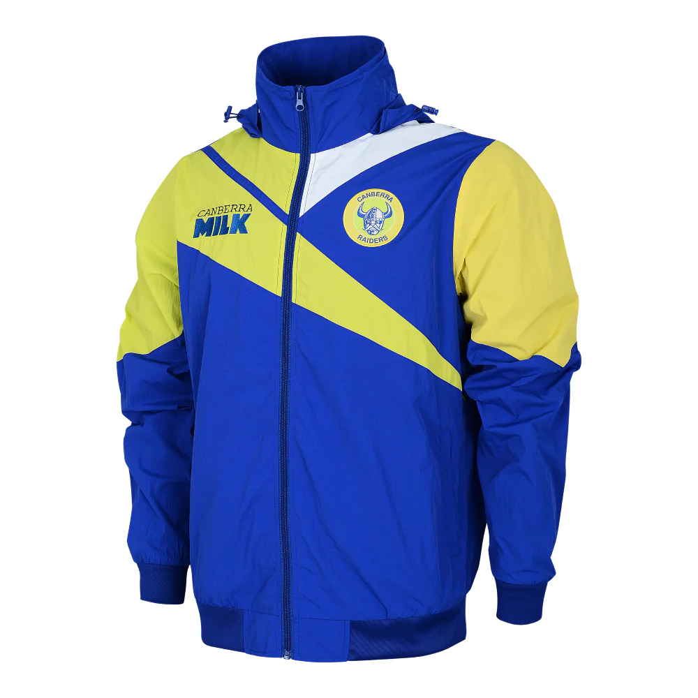 NRL Retro Track Jacket - Canberra Raiders - Full Zip - Lightweight