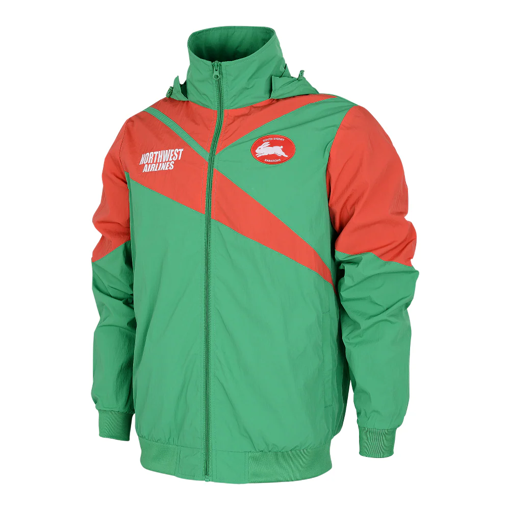 NRL Retro Track Jacket - South Sydney Rabbitohs - Full Zip - Lightweight