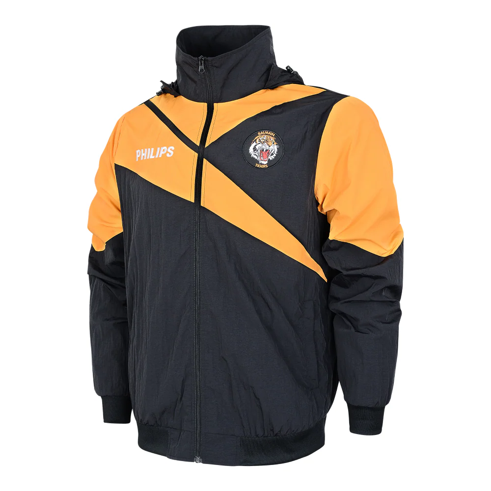 NRL Retro Track Jacket - West Tigers - Full Zip - Lightweight