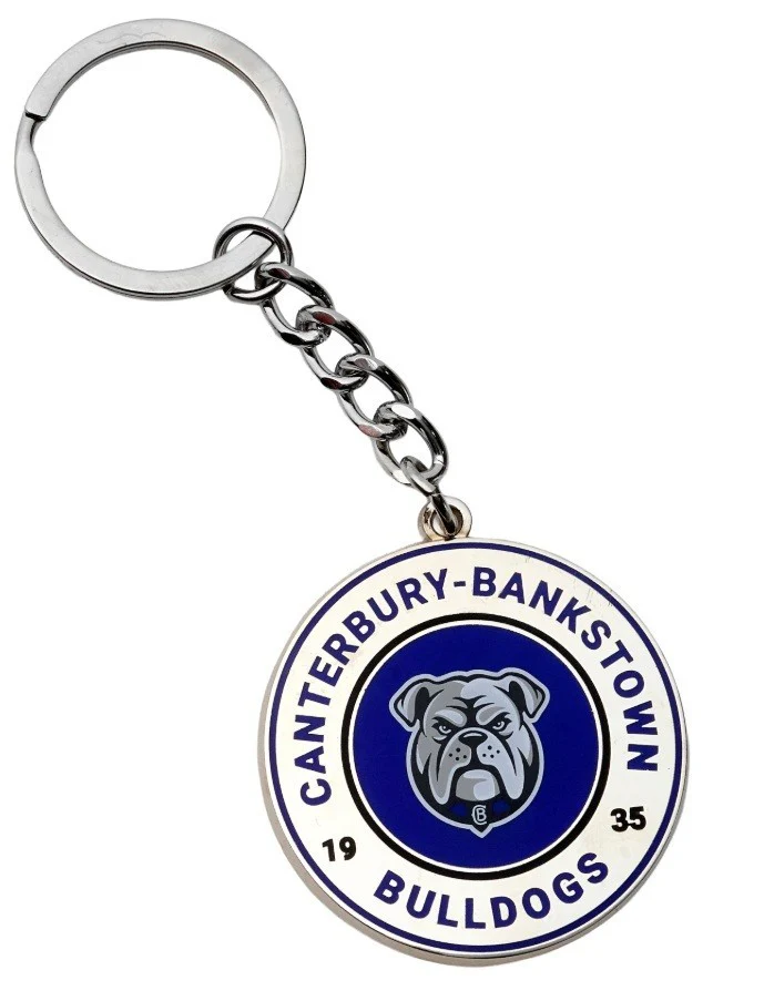 NRL Round Key Ring - Canterbury Bulldogs - Keyring - Rugby League - New Logo