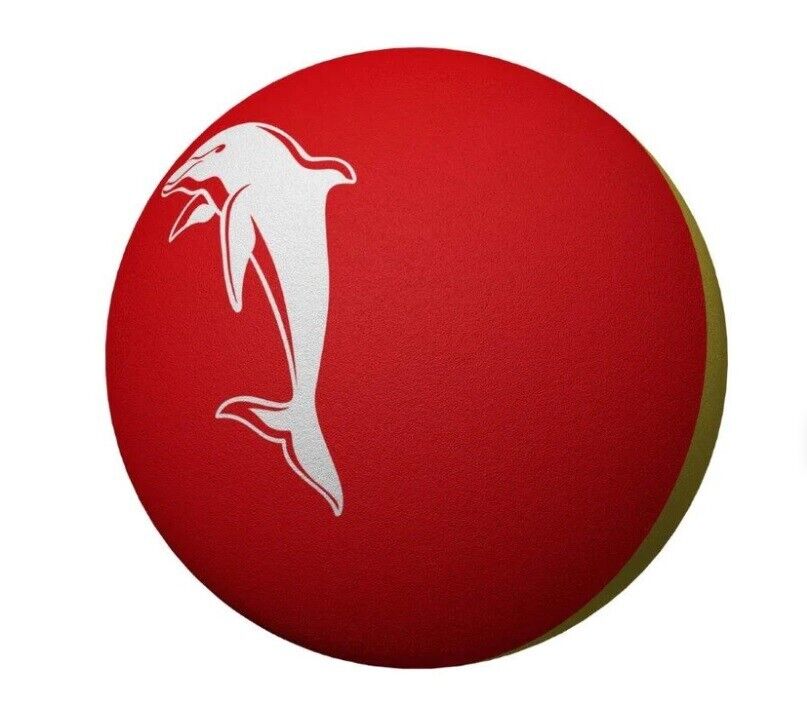 NRL Rubber High Bounce Hand Ball - Dolphins - Single - 6cm - Image 2