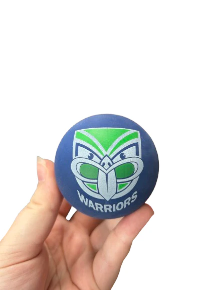 NRL Rubber High Bounce Hand Ball - New Zealand Warriors - Single - 6cm