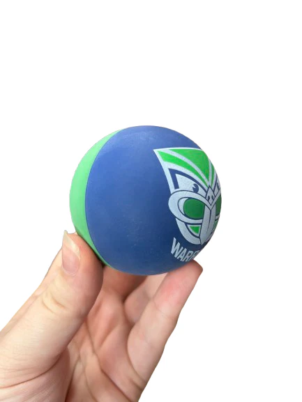 NRL Rubber High Bounce Hand Ball - New Zealand Warriors - Single - 6cm - Image 2