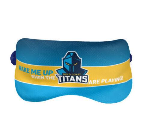 NRL Sleep Mask - Gold Coast Titans - Reversible - Washable - One Size - Image 2