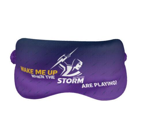 NRL Sleep Mask - Melbourne Storm - Reversible - Washable - One Size - Image 2