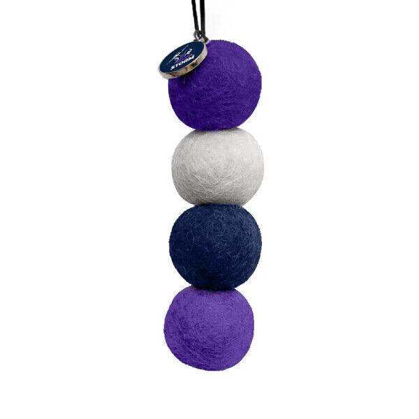 NRL Smelly Balls Set - Melbourne Storm - Re-useable Car Air Freshener - Image 2