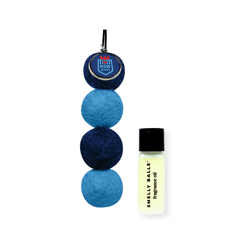 NRL Smelly Balls Set - New South Wales Blues - NSW - Reuseable Car Air Freshener - Image 2
