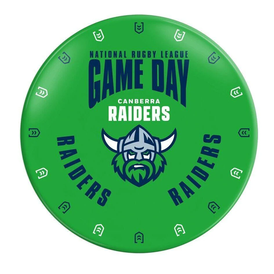 NRL Snack Plate - Canberra Raiders - 20cm diameter - Melamine - Single - Image 2